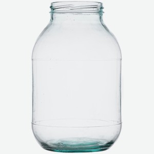 Банка Твист из полубелого стекла I-82-2000, 2л