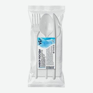 Прибор одноразовые ИнтроПластика в наборе 4 предмета 8 г