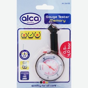Манометр шинный ALCA универсальный 0,5-4кг/см² 564010, Китай