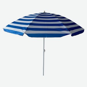 Зонт пляжный синий в полоску, 170 см