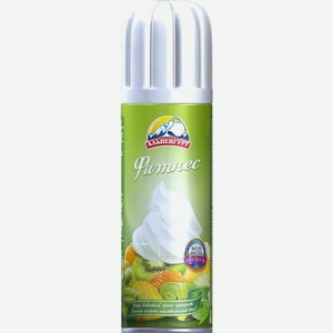 Сливки взбитые Альпенгурт Фитнес на растительных маслах ультрапастеризованный 24% БЗМЖ 250г