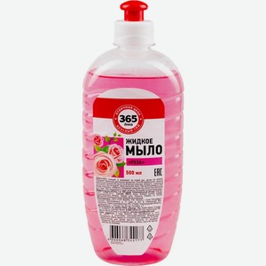Жидкое мыло 365 ДНЕЙ Роза, Россия, 500 мл