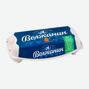 Яйцо куриное Волжанин столовое С1 10шт 500 г