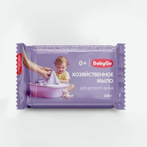 Мыло хозяйственное BabyGo для стирки 200 г