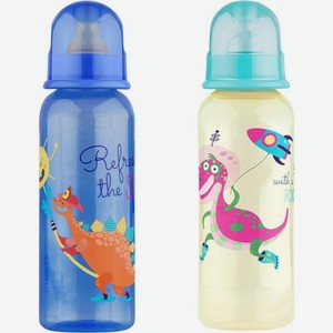 Бутылочка Lubby с силиконовой соской 0+ мес 250мл в ассортименте 1шт