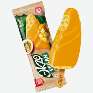 Мороженое на кокосовой основе Эkzo Vegan манго-маракуйя 70 г