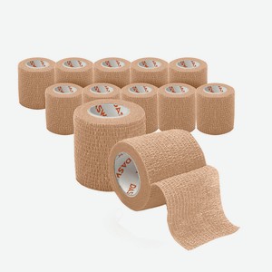 DASWERK Бинт эластичный бандажный защитный самофиксирующийся, 1 шт