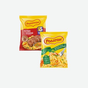 Лапша Яичная Роллтон По-домашнему Говядина/курица 85г