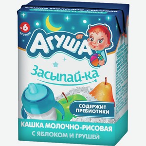 Кашка Агуша Молочно-рисовая Яблоко-груша 0.2л Т/п