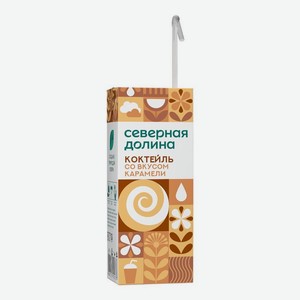 Коктейль молочный Северная Долина Карамель, ваниль, клубника 2,5% т/п 200 мл. БЗМЖ