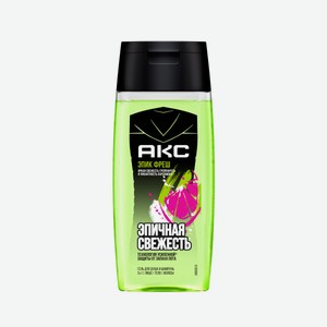 Гель для душа и шампунь для волос «Акс» Epic Fresh 3 в 1 c пребиотиками и увлажняющими ингредиентами, 100 мл