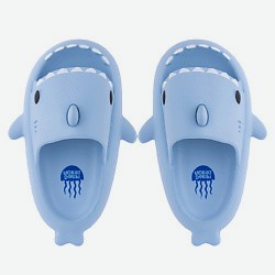 Шлепанцы детские Морской монстрик голубой
