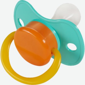 Пустышка Пома 5912 силиконовая круглой формы 10+ в ассортименте 9 г