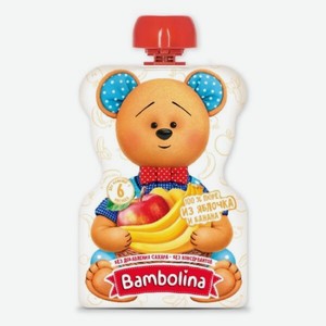 Пюре Бамболина Яблоко/банан 100г Д/п