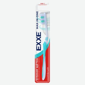 Зубная щетка Exxe MAX-IN-ONE средняя, 1 шт в ассортименте