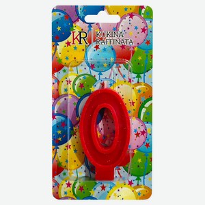 Свеча в торт - цифра ноль ТМ Kukina Raffinata (Кукина Раффината)