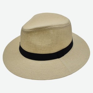 Шляпа мужская InExtenso бежевая с черной полоской