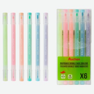 Набор маркетов АШАН Красная птица, 6 цветов