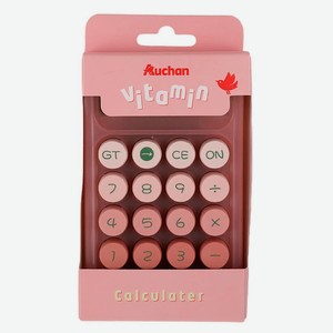 Калькулятор АШАН Красная птица 10 разрядный, 15х9,3х2,9 см