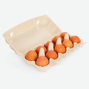 Социальный товар Яйца куриные С2 коричневое, 10 шт