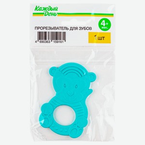 Прорезыватель «Каждый день» 73x88x6 мм, 1 шт в ассортименте