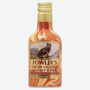 Ликер Fowler s Сливочный на основе виски Россия, 0,05 л