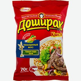 Лапша Доширак Квисти, Говядина, Курица, 70 Г