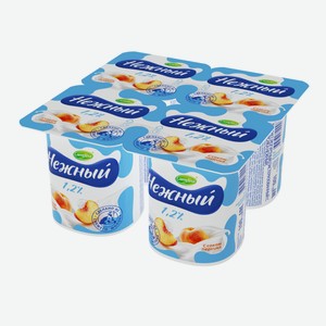 Йогуртный продукт Нежный с соком персика 1.2%, 100г