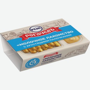 Молоко сгущенное РОГАЧЕВ Молочное лакомство с хлебными палочками, Россия, 47 г