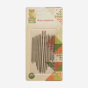 Иглы швейные, Hand Made Club, 16 шт.