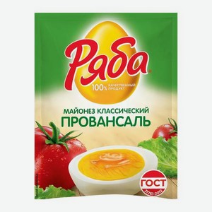 Майонез Ряба Провансаль 50.5% 96г 96 г
