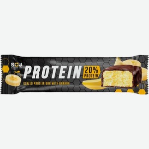 Батончик SOJ Протеиновый Protein со вкусом банана, Россия, 50 г