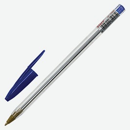 Ручка Шариковая Стафф Баджет, Синяя, 1 Шт.