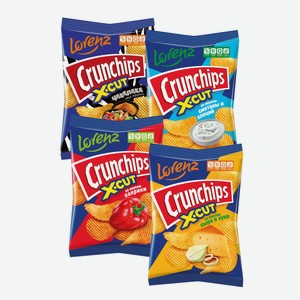 Чипсы Crunchips X-cut Рифленые В Ассортименте 70г