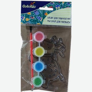 Фигурка для раскрашивания МакПейпер с красками и кистью 10.5*13*2см 80г