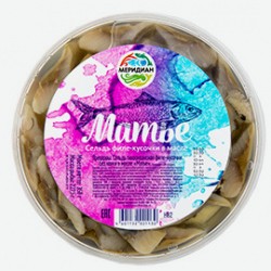 Сельдь Меридиан, Филе-кусочки В Масле, 350 Г