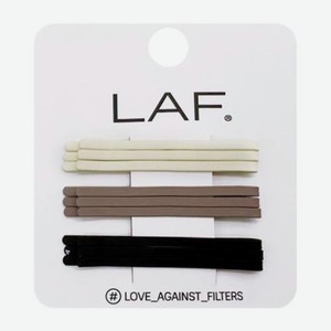 Набор невидимок для волос LAF софт тач 9шт