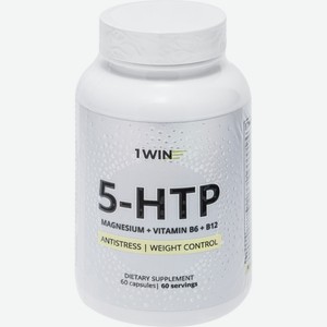 БАД 1WIN 5-HTP с магнием и вит. группы В, Россия, 60 кап