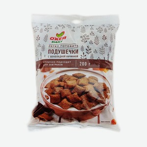 Сухой завтрак О КЕЙ DAILY подушечки с шоколадной начинкой 200г