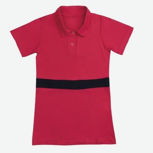 Платье для девочки с воротом  поло 