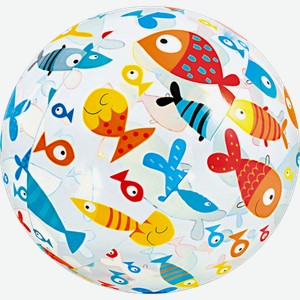 Мяч надувной Intex 59040NP Узоры 51см в ассортименте