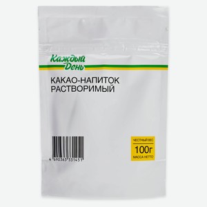 Какао-напиток растворимый «Каждый день», 100 г