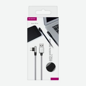 Дата-кабель Red Line L-образный Type-C 1м 2А нейлон