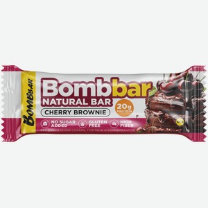 Протеиновый батончик BombBar Natural Bar Вишневый брауни 60 г