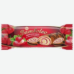 Рулет бисквитный Невский Кондитер Bamboleo со вкусом клубники, 145 г