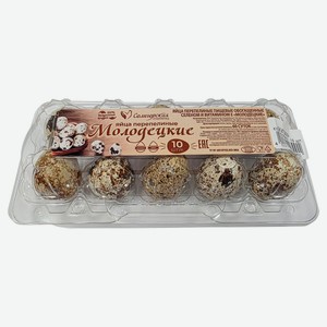 Яйца перепелиные «Молодецкие», 10 шт