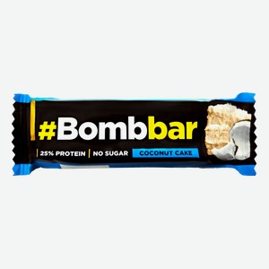 Батончик протеиновый BOMBBAR Кокосовый торт, в шоколаде, 40г