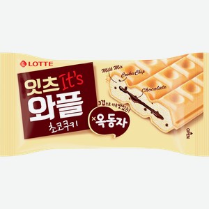 Десерт замороженный LOTTE Ракушка Сэндвич-вафля 5%, сэндвич, 100г