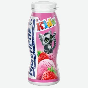 Кисломолочный напиток 1.5% «Имунеле for Kids» Клубничное мороженое, 100 г