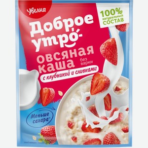 Каша овсяная УВЕЛКА клубника со сливками, 40г
